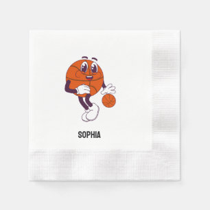 Basketball Player Girl, Basketball Girl Birthday Pappersservett