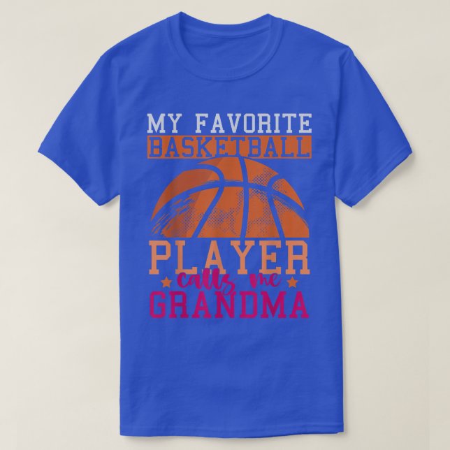 Basketball Player Grandma Mors dag Sports Baske T Shirt (Design framsida)