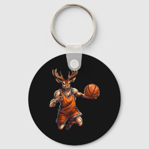Basketball Player Hirsch Nyckelring