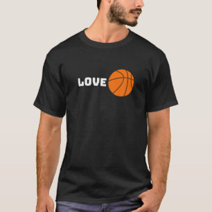 Basketball Player Kärlek Boll Design Coola Sports T Shirt
