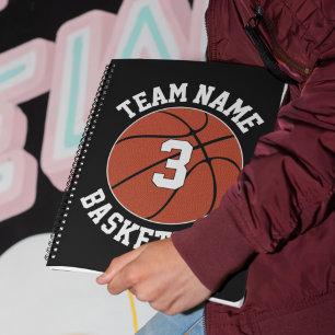 Basketball Player-nummer och Namn-teamets sportsko Anteckningsbok