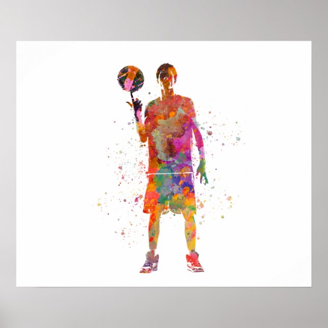 Basketball player poster (Framsidan)