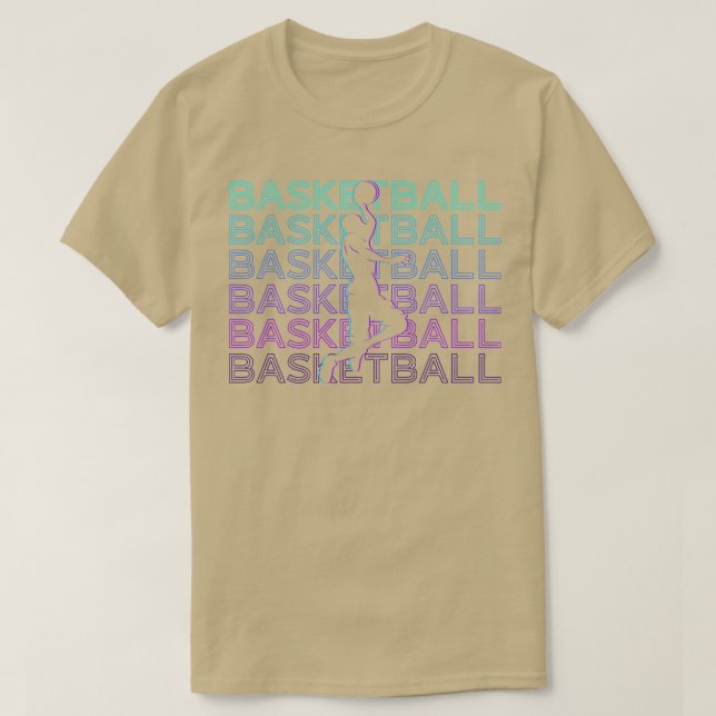 Basketball Player Retro Basketball T Shirt (Design framsida)