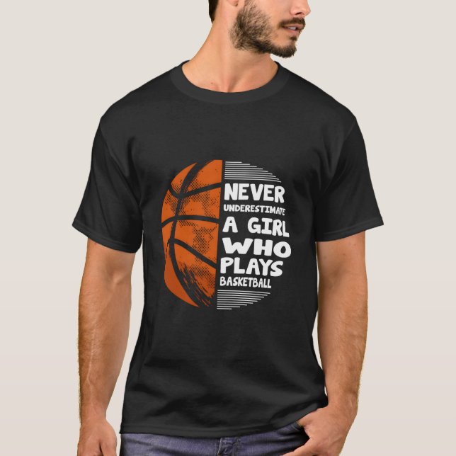 Basketball Player - Ringar Streetball Baller Baske T Shirt (Framsida)