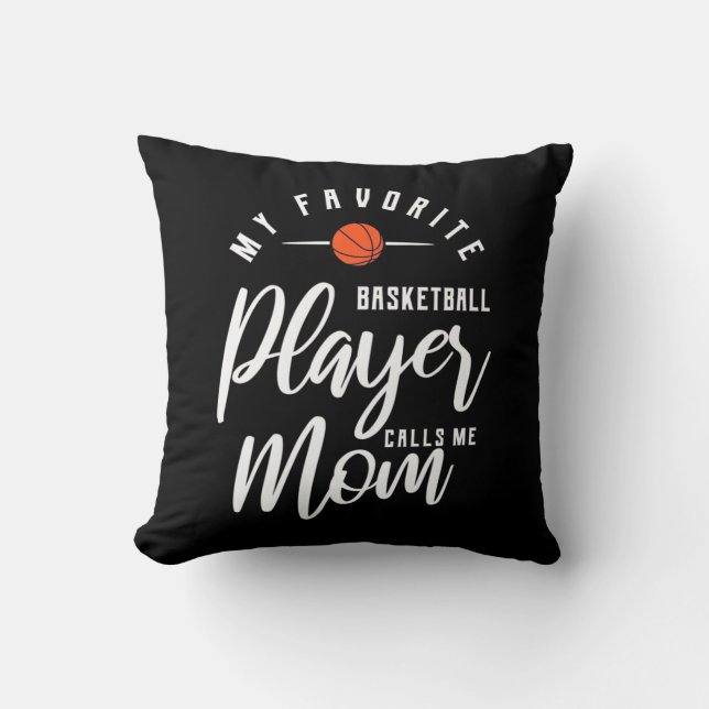 Basketball Player ringer mig Mamma Kudde (Framsida)