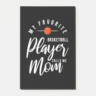 Basketball Player ringer mig Mamma Post-it Block