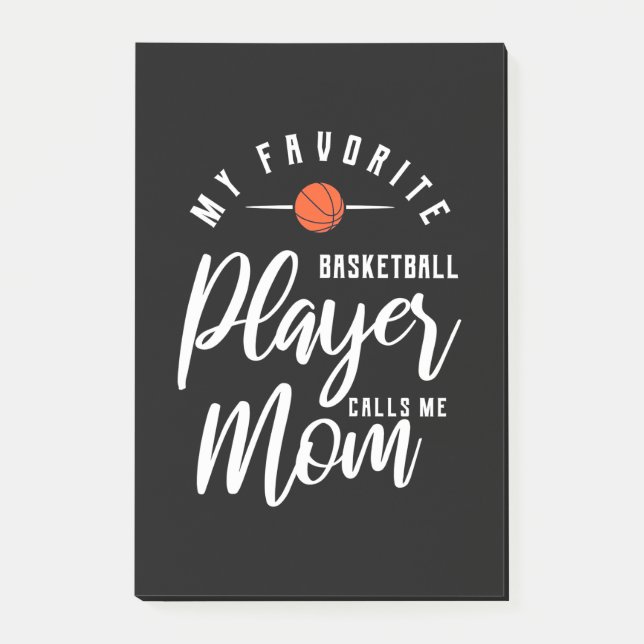 Basketball Player ringer mig Mamma Post-it Block (Framsida)