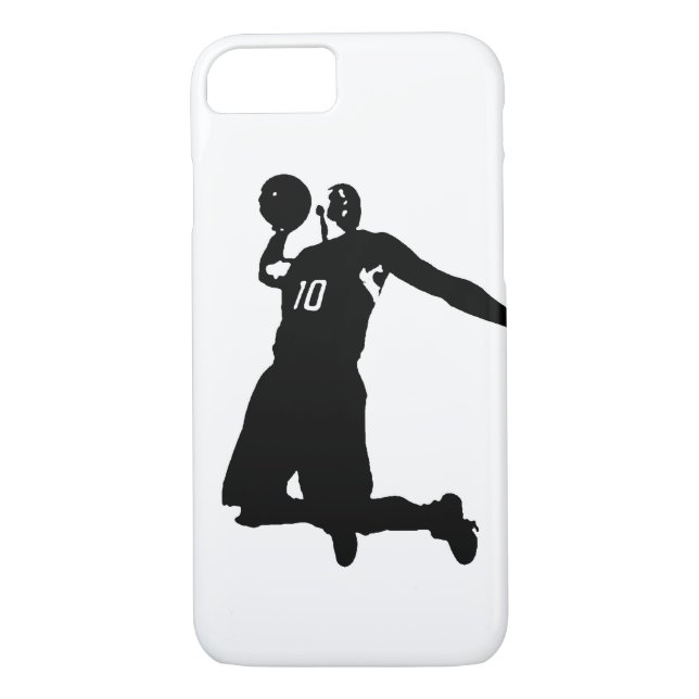 Basketball Player Silhouette iPhone 7 Fodral Case-Mate iPhone Skal (Baksida)