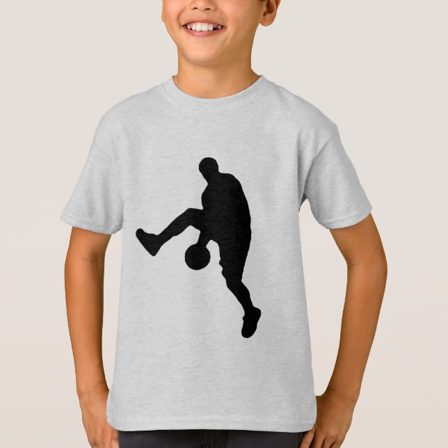 Basketball Player Silhouette T-shirt (Framsida)