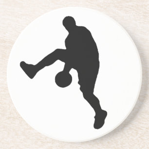 Basketball Player Silhouette Underlägg Sandsten