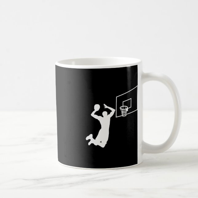 Basketball Player Slam dunk Baller Basketball Kaffemugg (Höger)