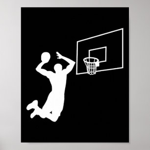 Basketball Player Slam dunk Baller Basketball Poster