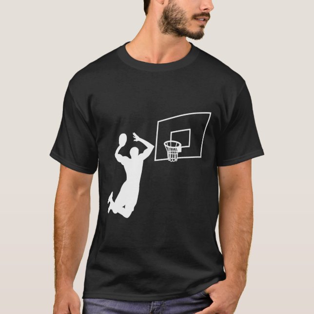 Basketball Player Slam dunk Baller Basketball T Shirt (Framsida)