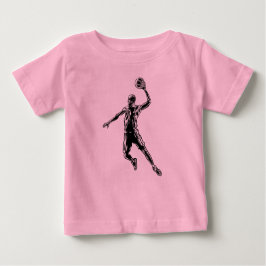 Basketball Player Slam dunk Mörk Design T Shirt