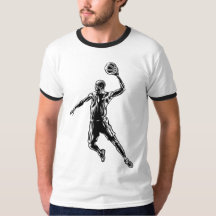 Basketball Player Slam dunk Mörk Design