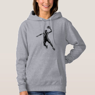 Basketball Player Slam dunk Mörk Design T Shirt