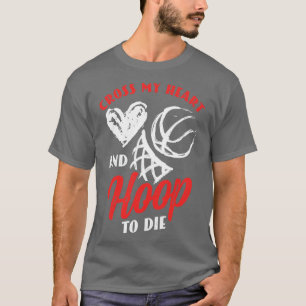 Basketball Player Team Coach Heartslag Ringar Pun T Shirt