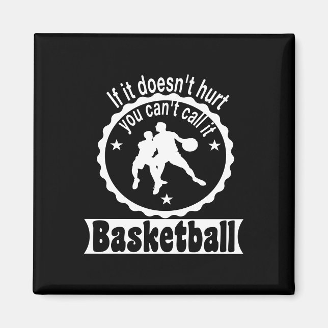 Basketball Player Team Coach Ord Gift Idea Magnet (Framsidan)