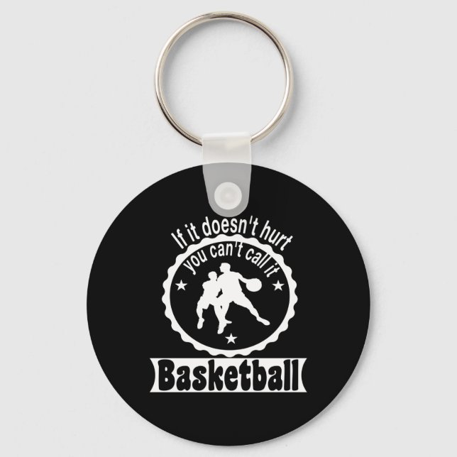 Basketball Player Team Coach Ord Gift Idea Nyckelring (Framsida)