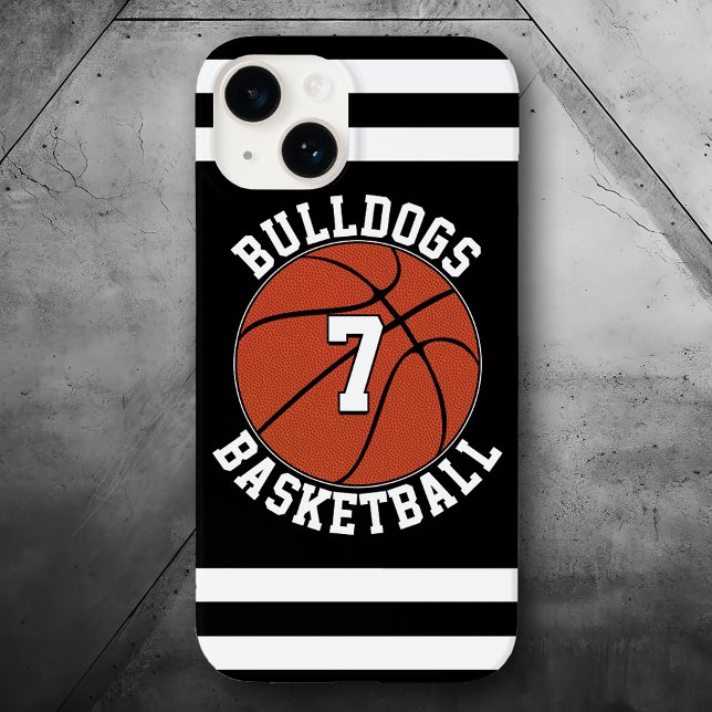 Basketball Players Anpassningsbar Team Namn Jersey (Customizable basketball phone case.)