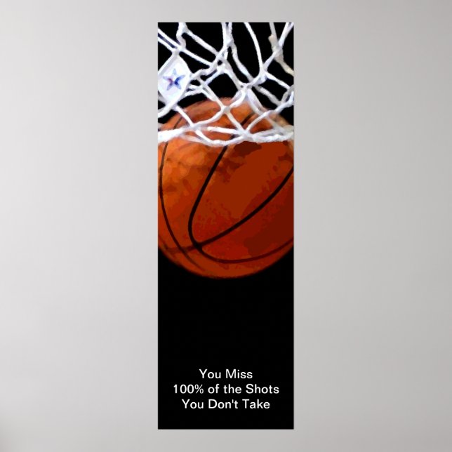 Basketball Poster med sportmotiv (Framsidan)