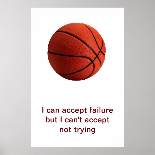 Basketball Poster med sportmotiv (Framsidan)