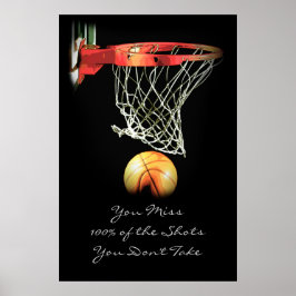 Basketball Poster med sportmotiv