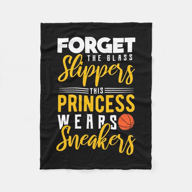 Basketball Princess Wears Sneakers Fleecefilt (Framsidan)
