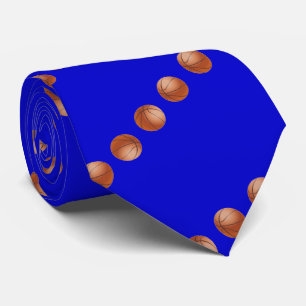 Basketball Print Necktie valfri FÄRG Slips
