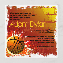 Basketball Pub Mitzvah-inbjudan Inbjudningar