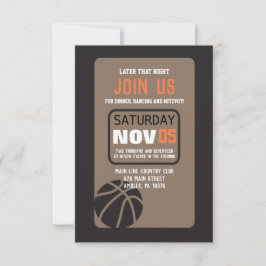 BASKETBALL Pub Mitzvah-inbjudan Party-kort Inbjudningar