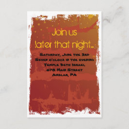 Basketball Pub Mitzvah Party Card Inbjudningar