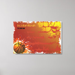 Basketball Pub Mitzvah Pub Mitzvah-anslagstavla Canvastryck