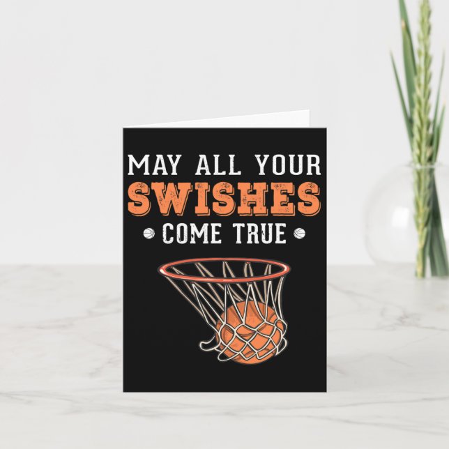 Basketball Puns 3 Point Boys Girls jul Kort (Framsida)