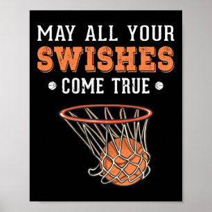 Basketball Puns 3 Point Boys Girls jul Poster