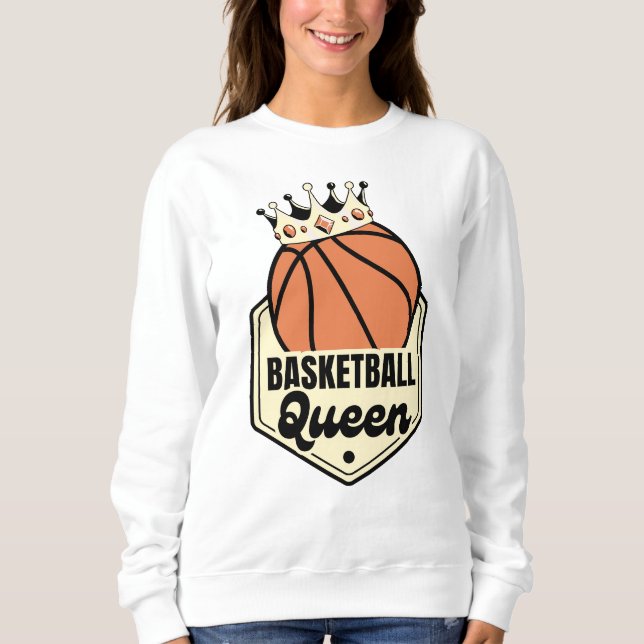 Basketball Queen - Krona Sportwear for Court T Shirt (Framsida)