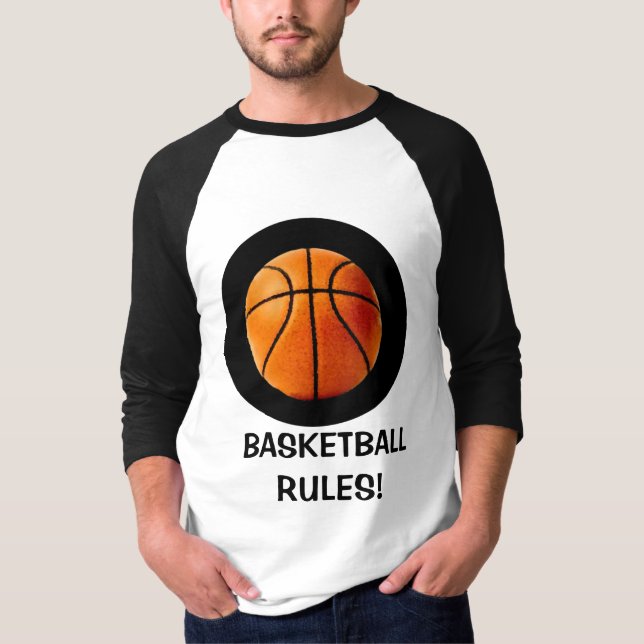 BASKETBALL REGLER! T SHIRT (Framsida)