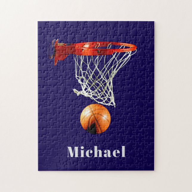 Basketball Replace with Your Name Pussel (Vertikal)