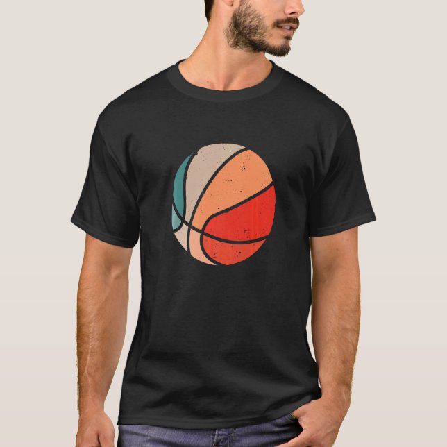 Basketball retro vintage basketball player  4 t shirt (Framsida)