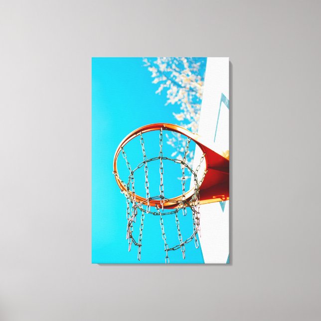 Basketball Ring Canvastryck (Framsida)