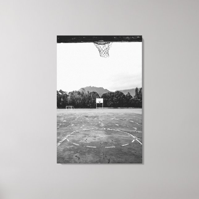 Basketball Ring Canvastryck (Framsida)