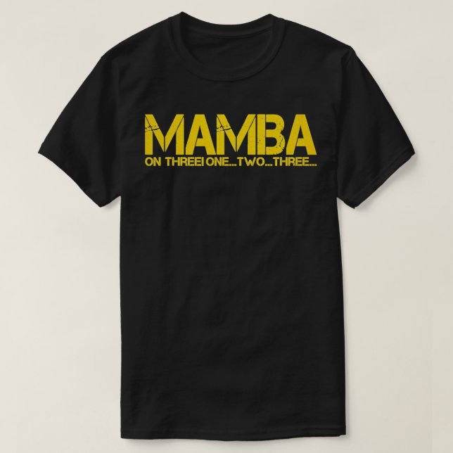 BASKETBALL RING CHAMPION MAMBA OM TRE MOTIVERING T SHIRT (Design framsida)
