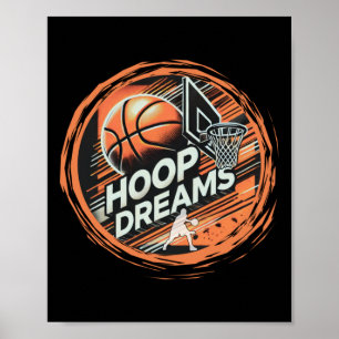 Basketball Ring Dreams Active Poster