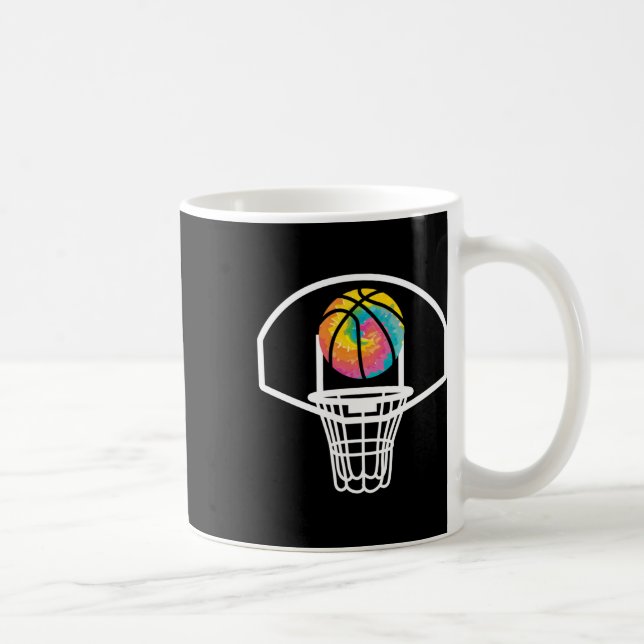 Basketball Ring för en Streetball Player Boll Kaffemugg (Höger)