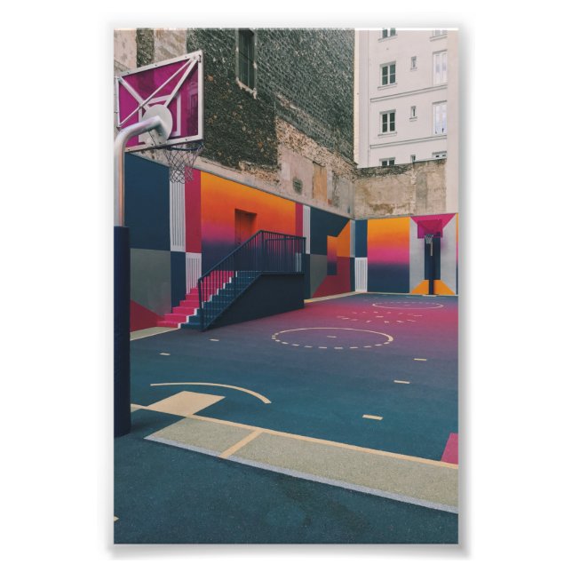 Basketball Ring Fototryck (Framsidan)