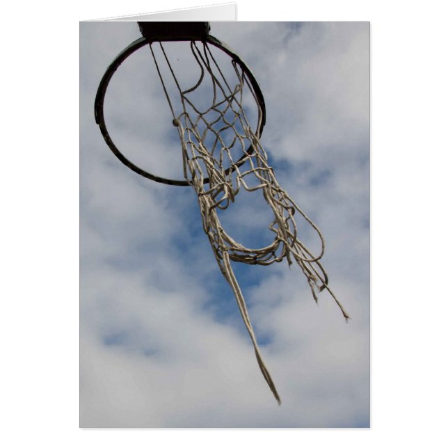 Basketball ring hälsningskort (Framsidan)