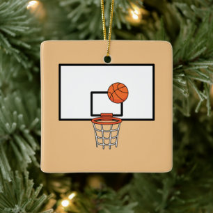 Basketball Ring Julgransprydnad Keramik