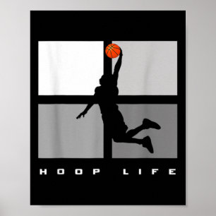 Basketball Ring Life Manar Boys Roligt Basketball  Poster