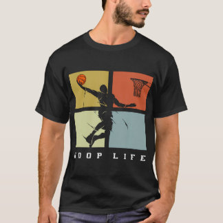 Basketball Ring Life Player Retro Gift Manar Boys T Shirt