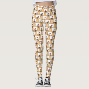 Basketball Ring Mönster Leggings